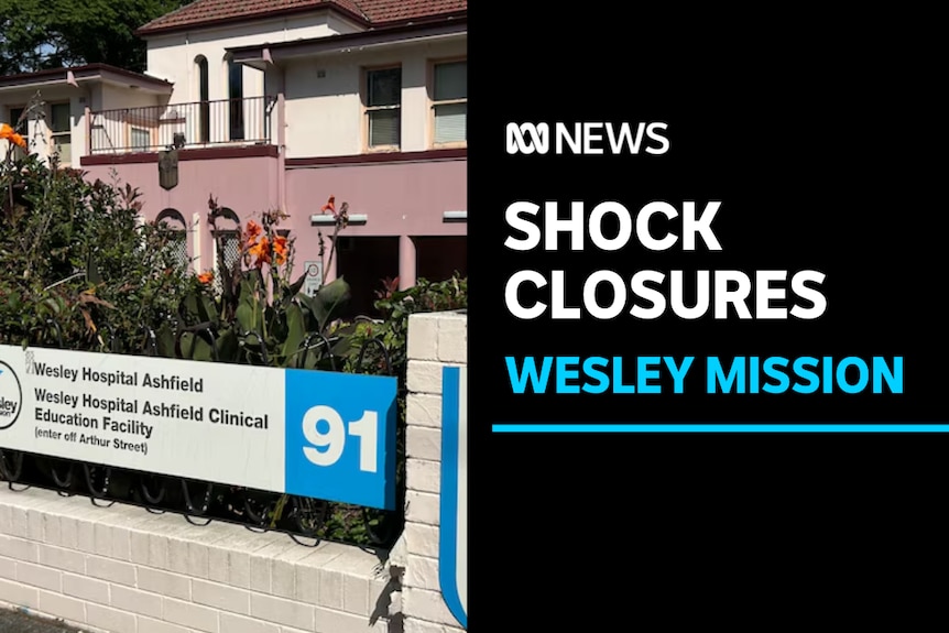 Shock Closures, Wesley Mission: The outside of a Wesley Mission hospital in the Sydney suburb of Ashfield.