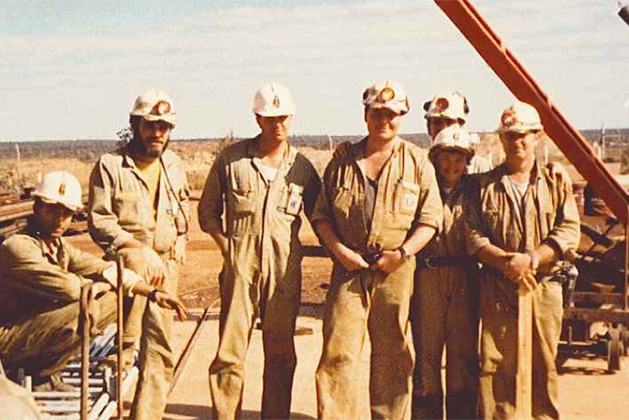 Alex Atkins with her WA School of Mines peers in 1986.
