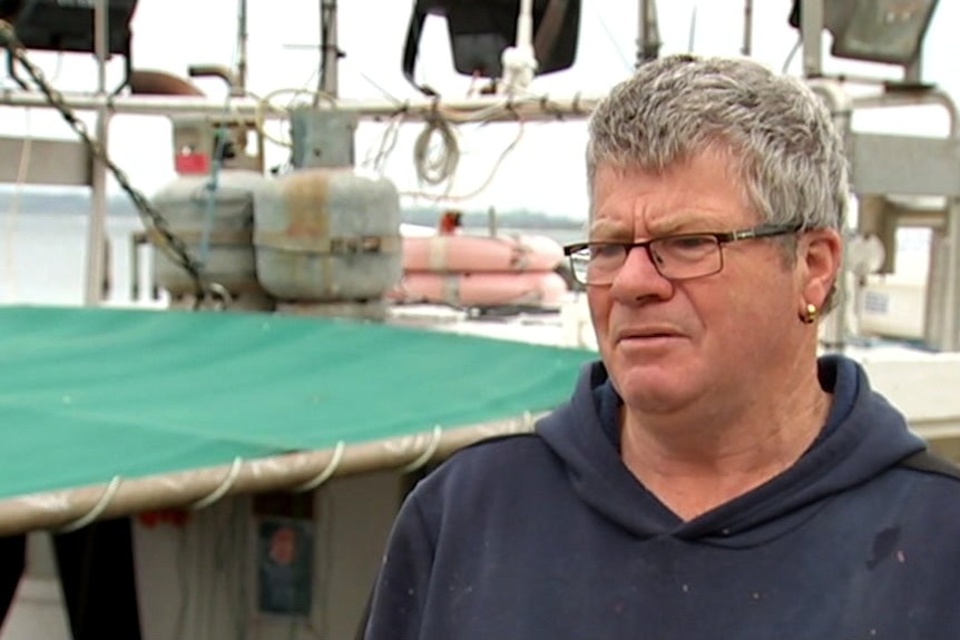 Tasmanian fisherman David Hursey at the Stanley wharf,
