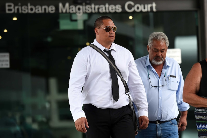 Tamate Henry Heke outside court