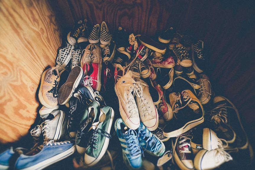 Pile of shoes