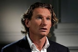 James Hird speaks to the ABC at the Ethics Centre