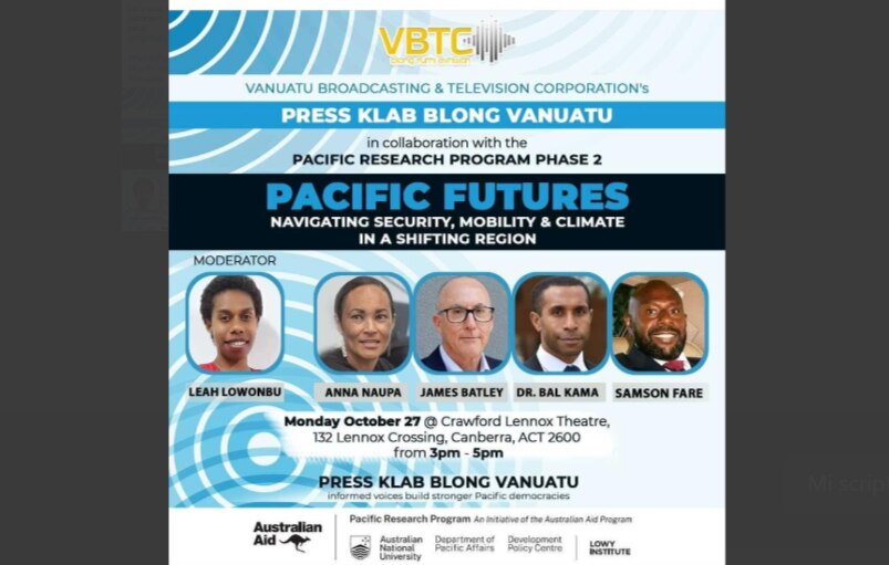 VBTC bae brodkastem panel diskasen from Canberra - ABC Pacific