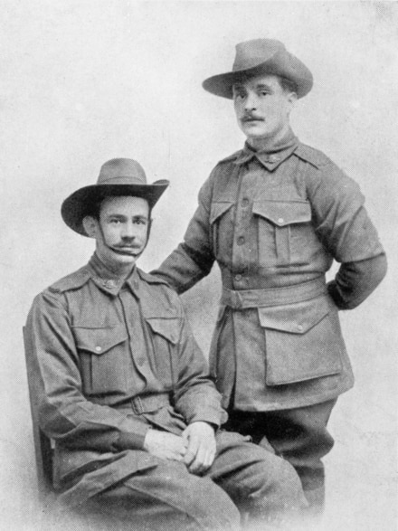 Lance Corporal James Pitt (L) and Private Wesley Choat (R) managed to escape from the Dulmen POW camp in Germany.