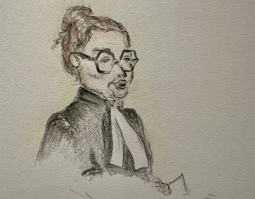 Sketch of a female lawyer