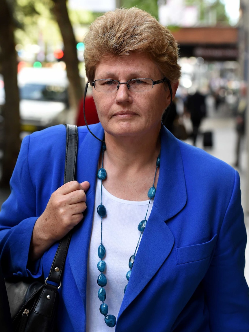 Elizabeth (Beth) Cullen of the NSW Police Force after giving evidence at the Police Integrity Commission (PIC)
