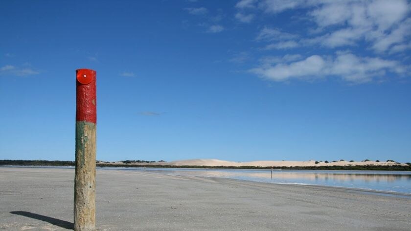 Flush Murray now ... aptly-named Salt Creek in Coorong region (file photo)
