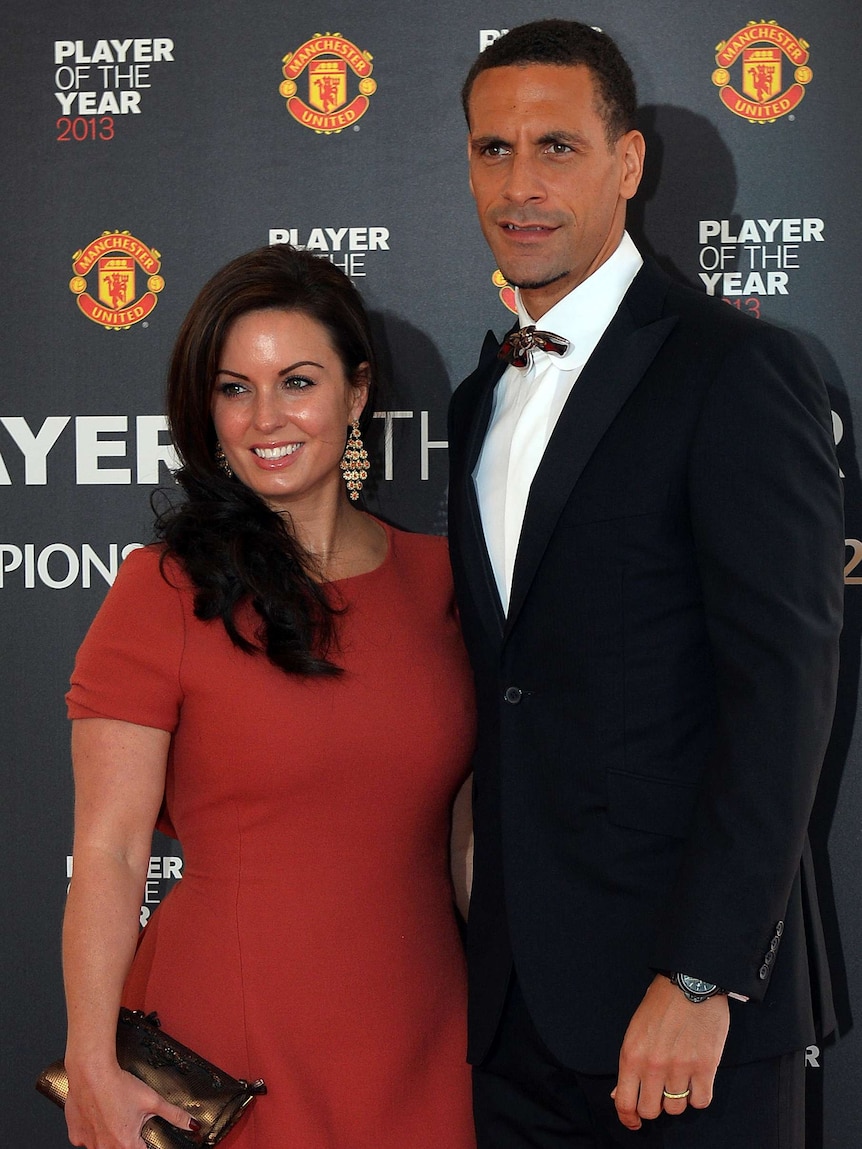 Rio Ferdinand and wife Rebecca