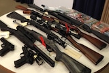 Weapons and cash seized during Carabooda market garden raids