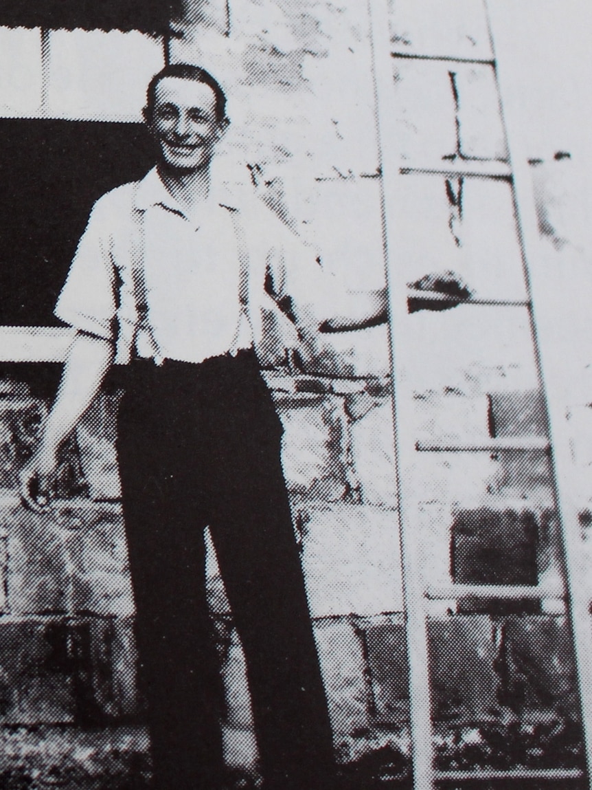 Don Capezio as a prisoner of war farm labourer.