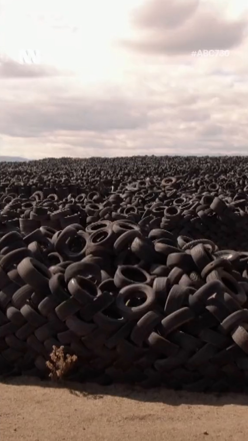 Piles and piles of tyres
