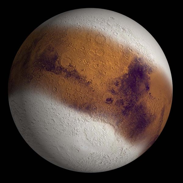 Mars during an ice age.