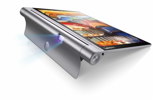 Tablet with built-in projector.