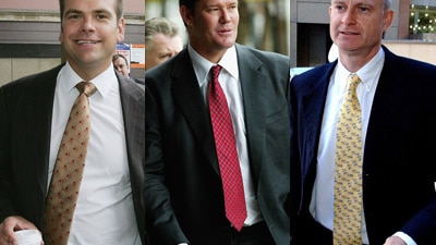 File photo composite: Lachlan Murdoch, James Packer, Jodee Rich (Getty Images: Ian Waldie, Mark Nolan, AAP: Mick Tsikas)