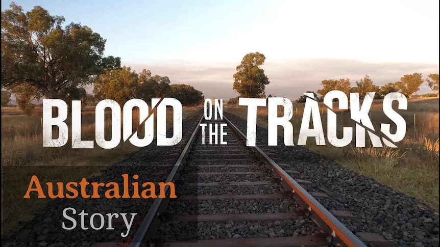 A train track narrowing down to a point on the horizon in what looks like rural Australia
