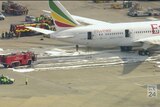 Heathrow airport has closed both runways after a fire broke out on a Boeing 787 Dreamliner operated by Ethiopian Airlines.