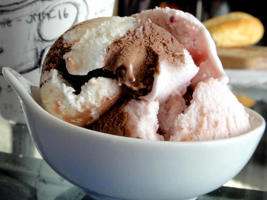Neapolitan ice cream.