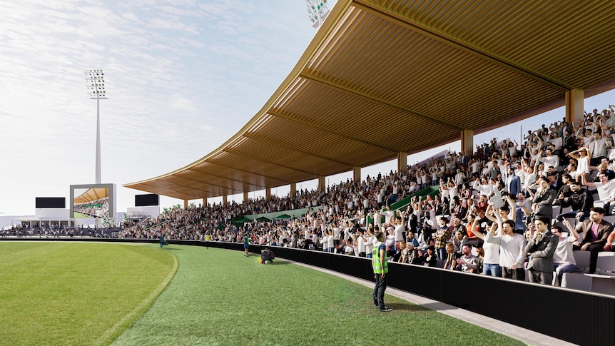 UTAS Stadium : concept de stand de 65 millions de dollars annoncé pour York Park, avec une date d’achèvement début 2025