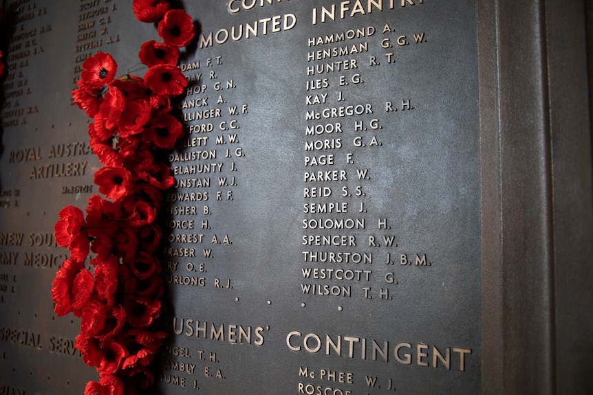 The Roll of Honour at the Australian War Memorial.