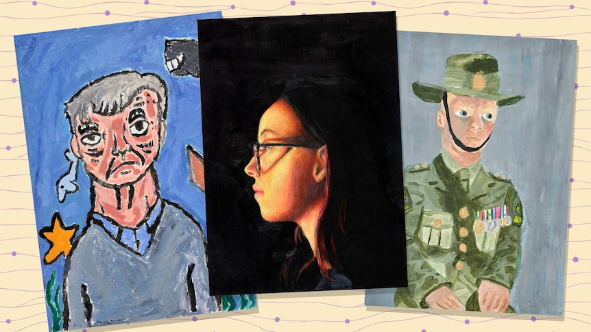 Three artworks by each of the profiled Young Archies finalists.