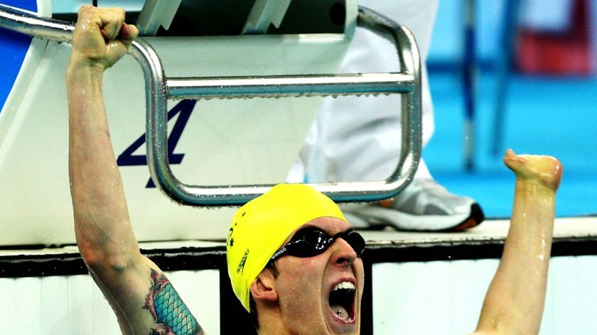 Rick Pendleton wins Australia's third world record gold in the 200m IM.