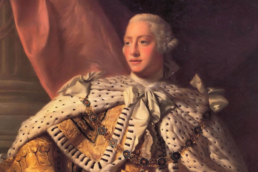 A portrait of King George III.