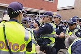 East West Link protesters clash with police in Melbourne