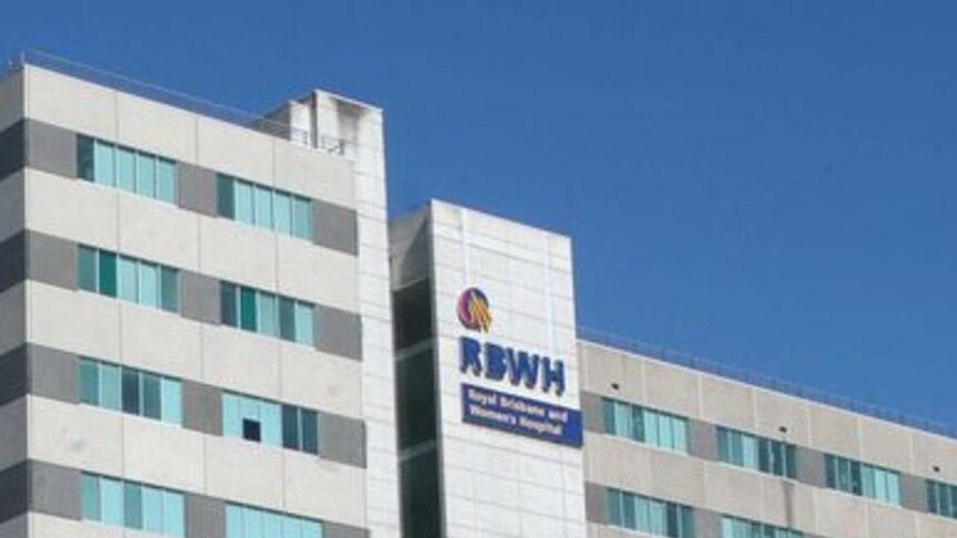 An external shot shows the Royal Brisbane and Women's Hospital
