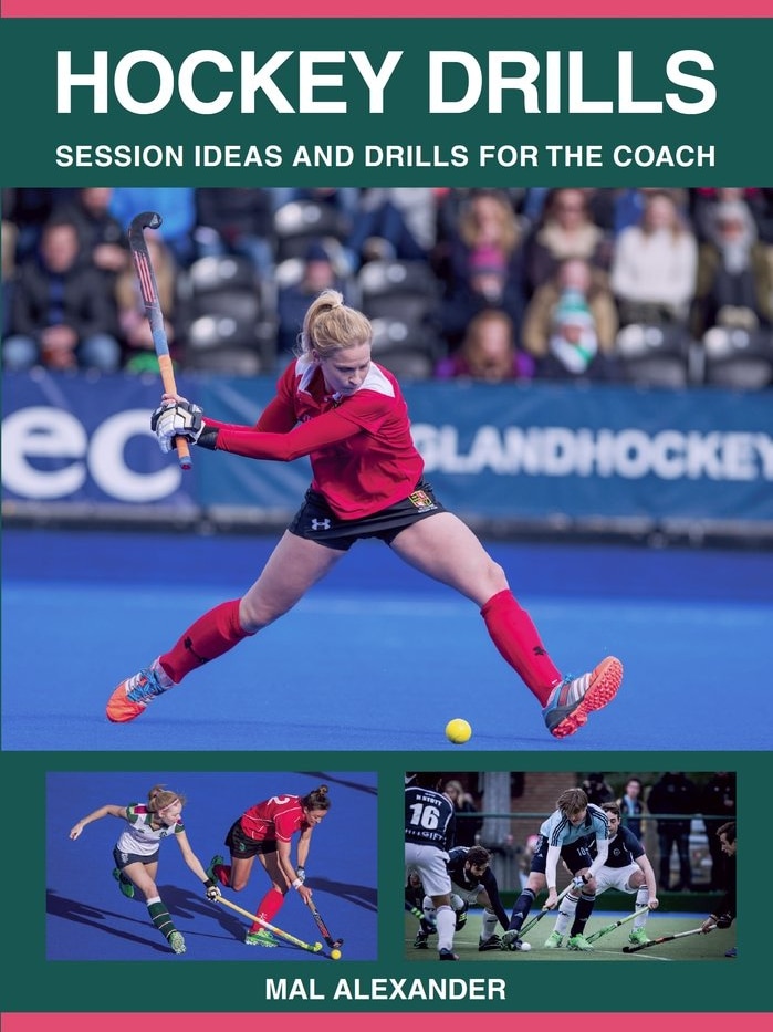 Cover of Hockey Drills book with girl playing hockey pictured