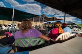 Indigenous elders gather at a joint meeting of the Central and Northern Land councils in Kalkarindji.