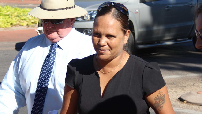 Palmer United Party MLA Larisa Lee arrives at court