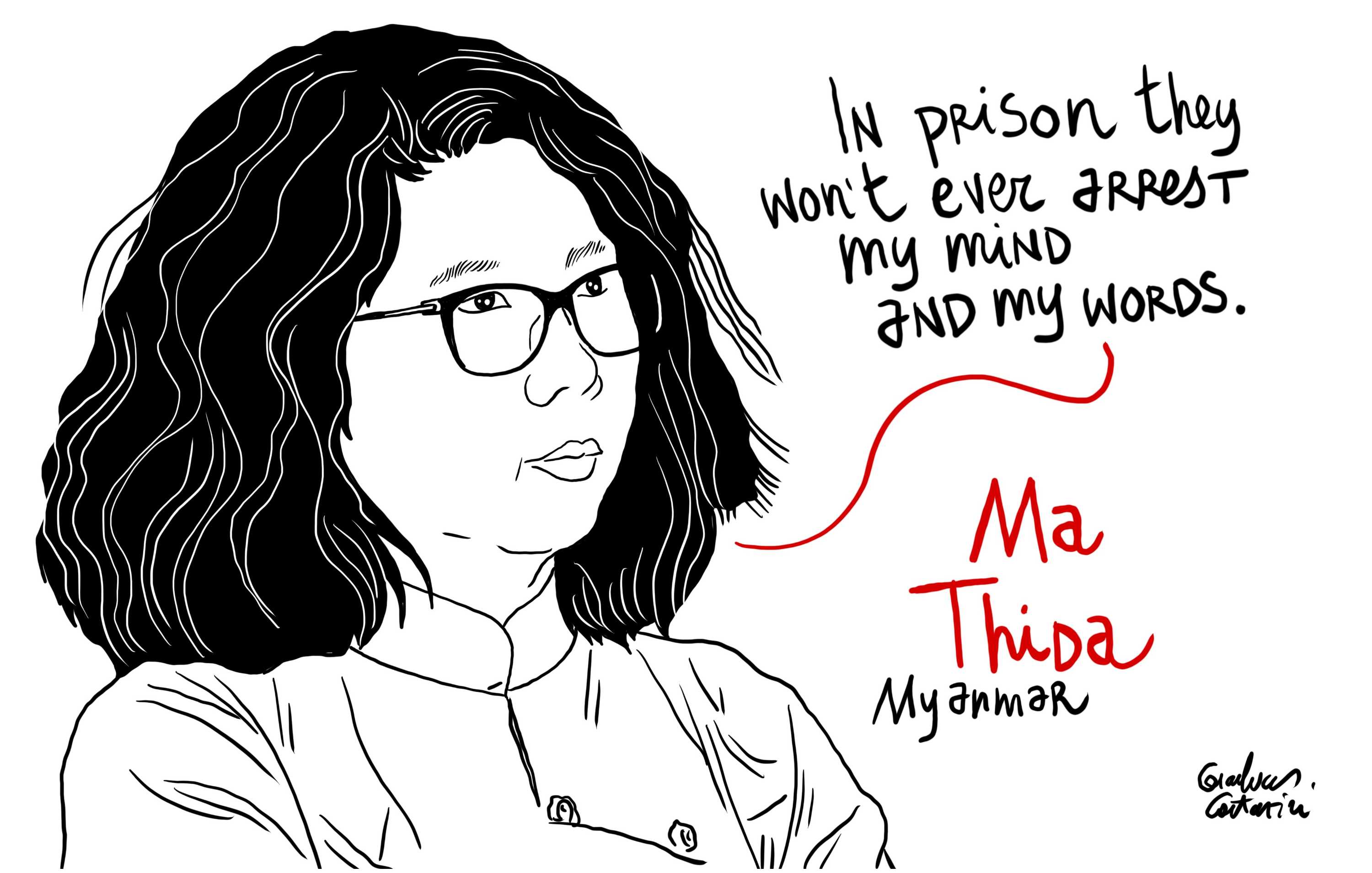 You are not alone - Ma Thida prisoner of conscience