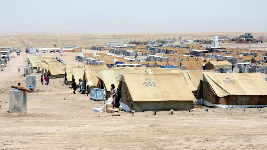 Refugee camp in Zakho.