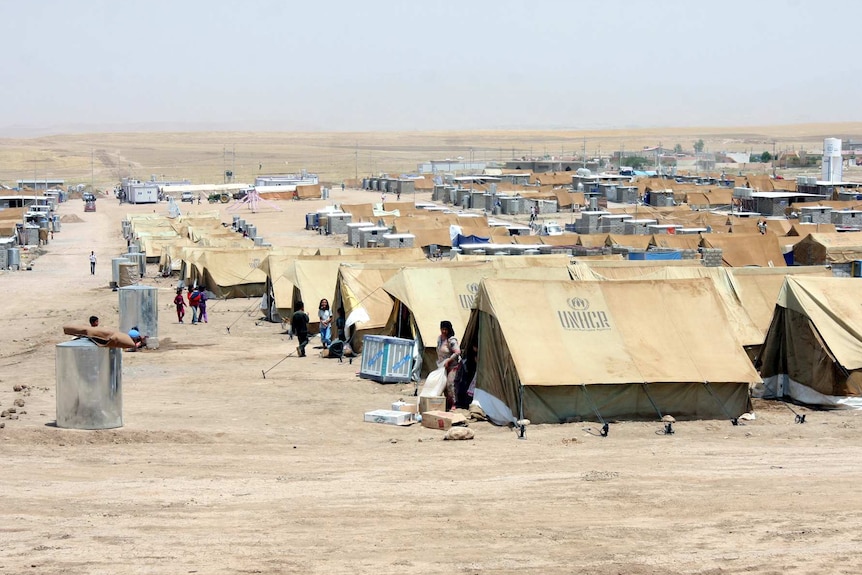 Refugee camp in Zakho.