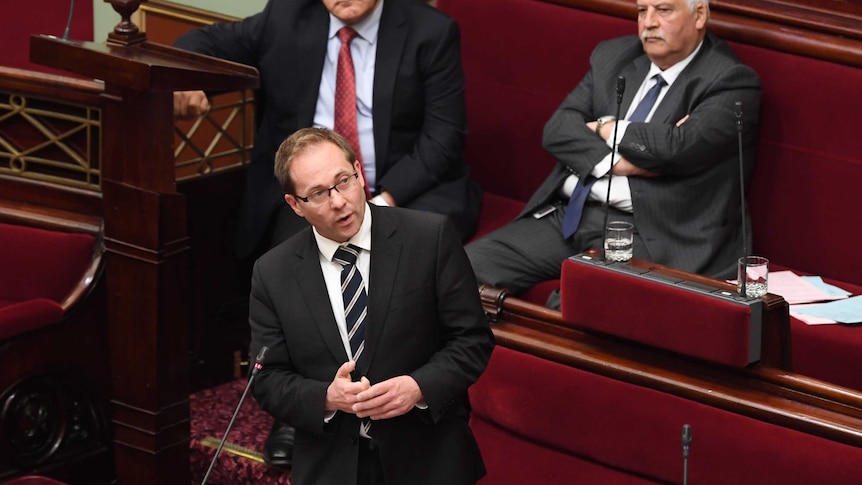 Daniel Mulino speaks in Victoria's Parliament.