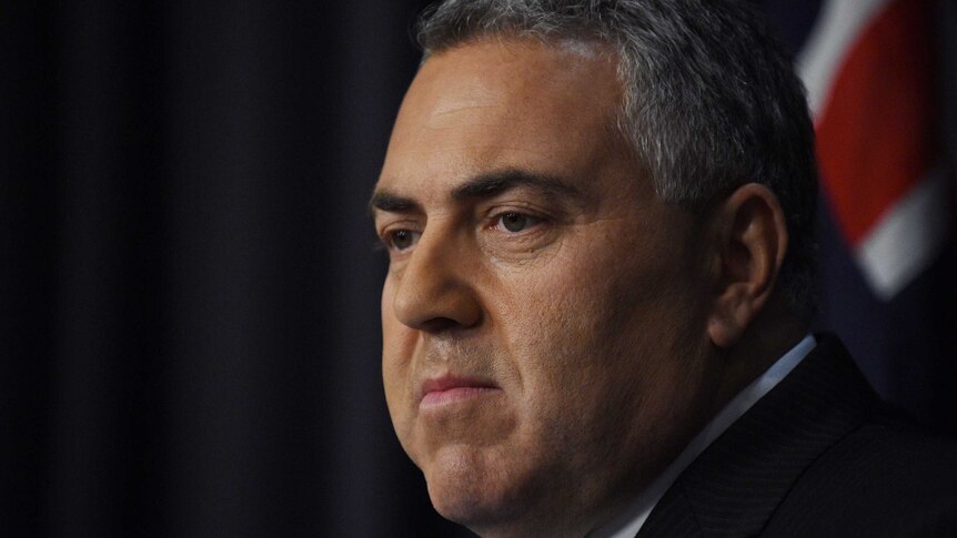 Treasurer Joe Hockey speaks to journalists at a news conference at Parliament House in Canberra