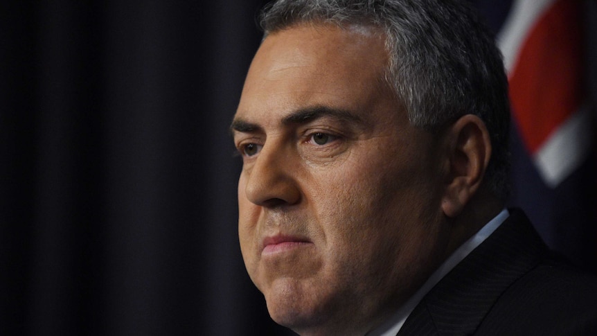 Treasurer Joe Hockey speaks to journalists at a news conference at Parliament House in Canberra