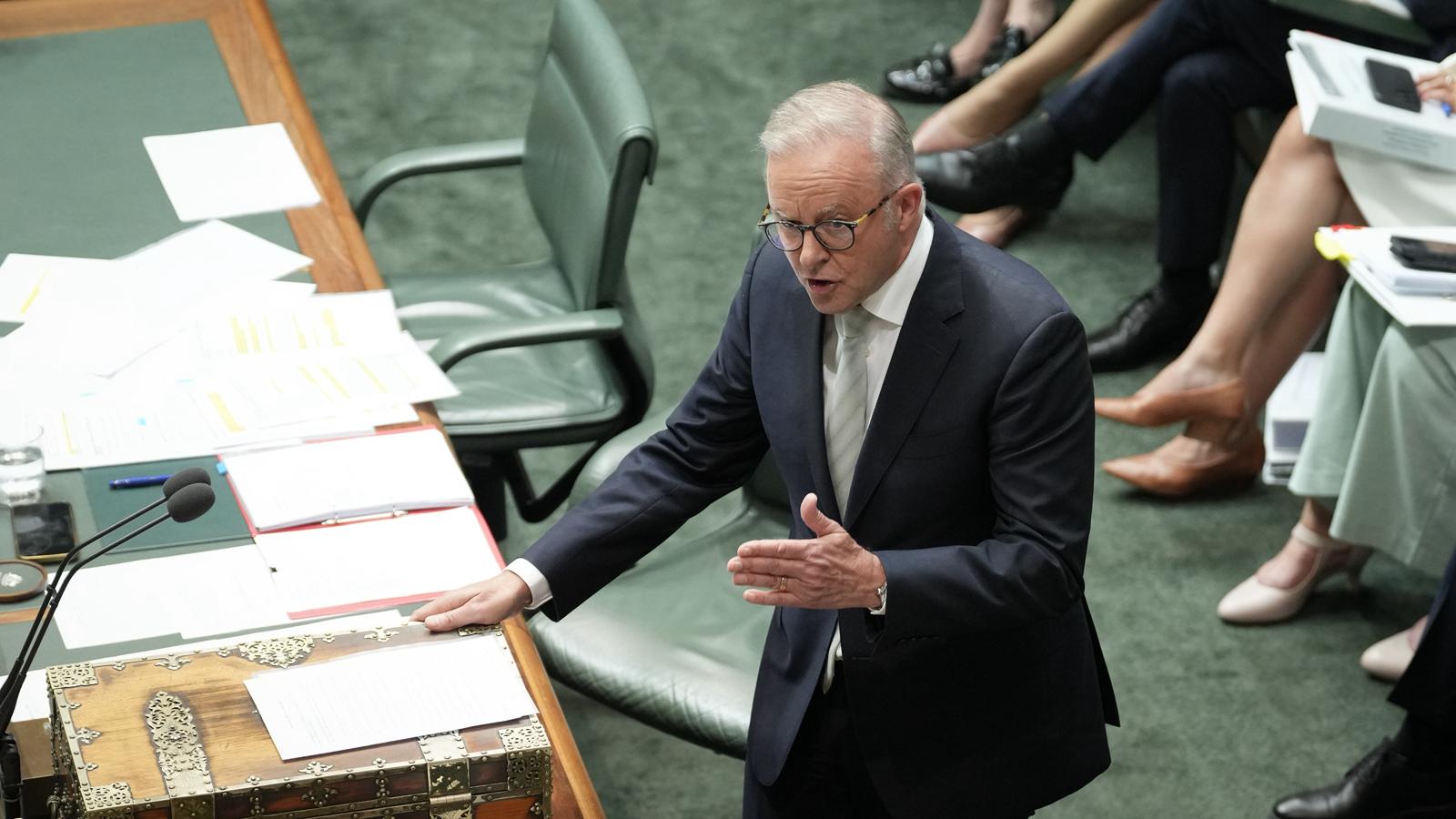 the prime minister speaks in question time