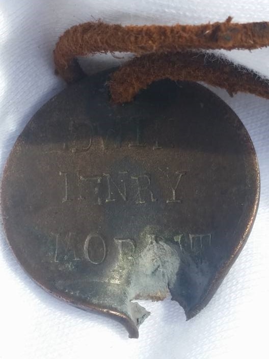 The name Edwin Henry Morant is engraved on this penny