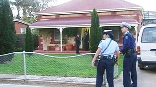 Police at Welland house