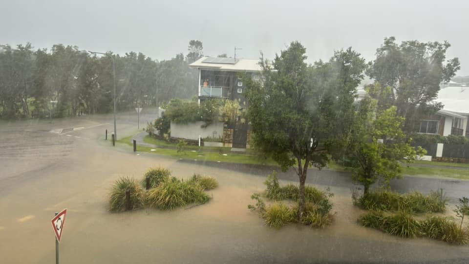 Flash flooding at Sapphire Beach in the Coffs Harbour area