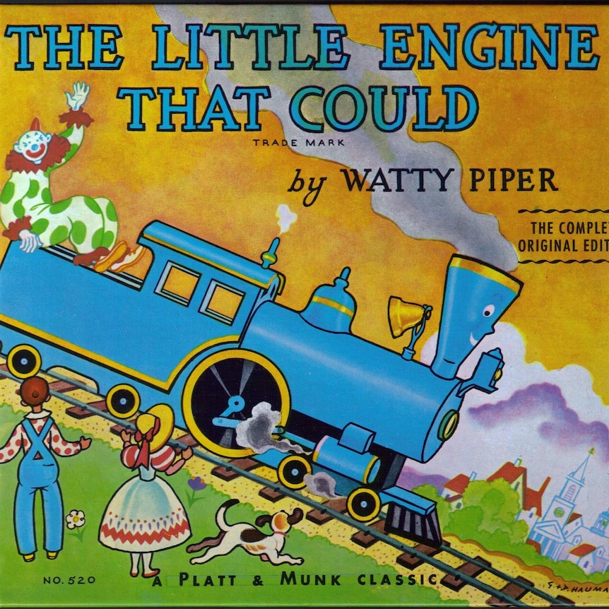 The front cover of The Little Engine That Could