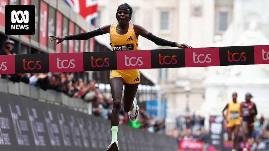 Peres Jepchirchir wins London Marathon and shatters women’s-only world record