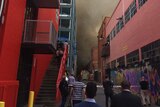 Street view of the Adelaide fire