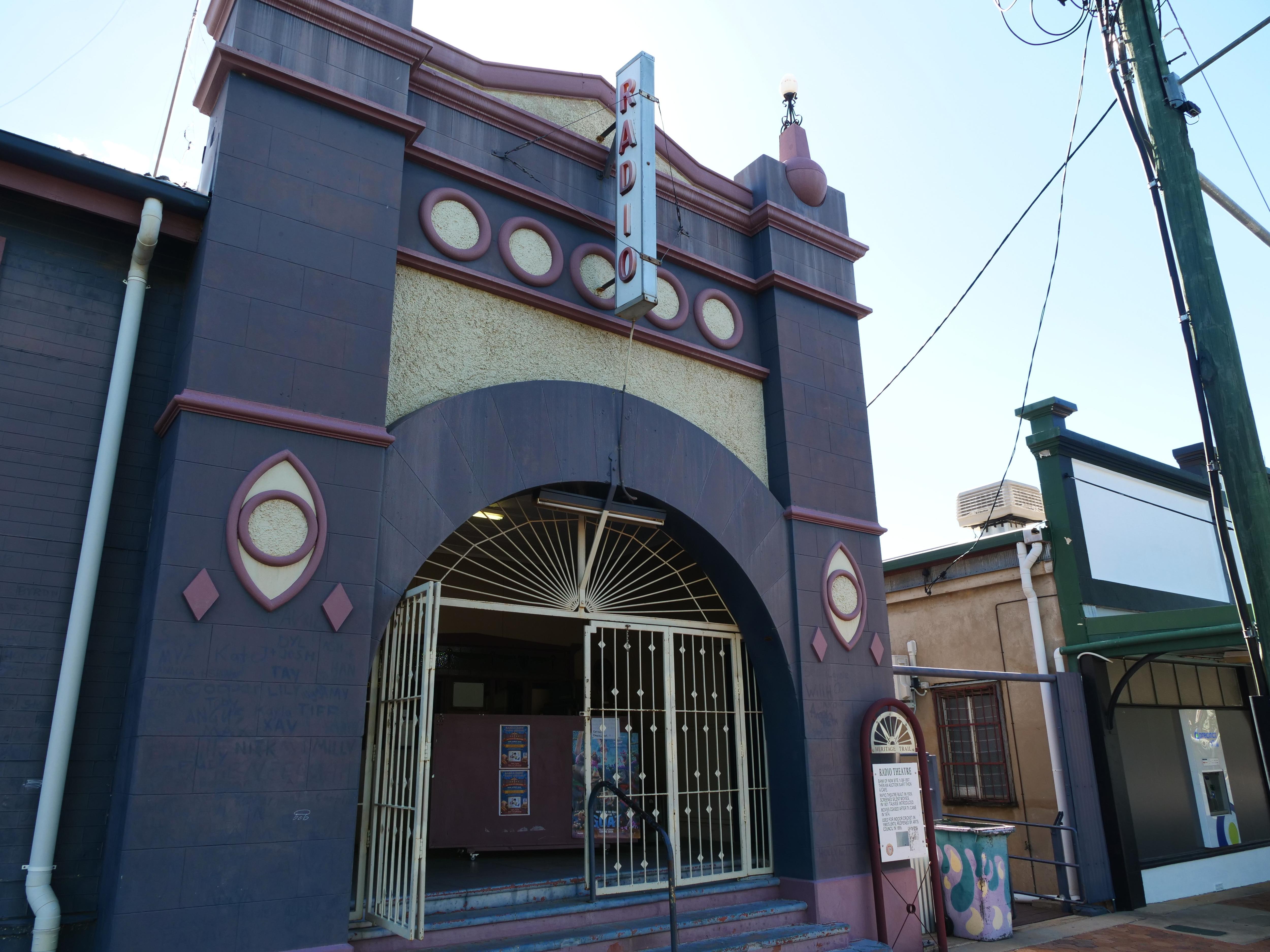 exterior of 100-year-old Barcaldine cinema