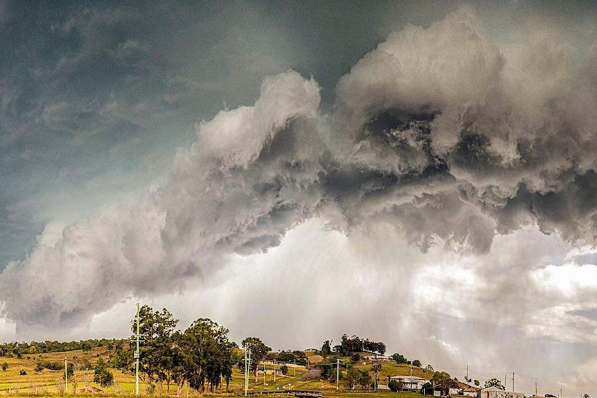 Storm clouds roll in at Vernor, near Fernvale in South East Queensland on the weekend.