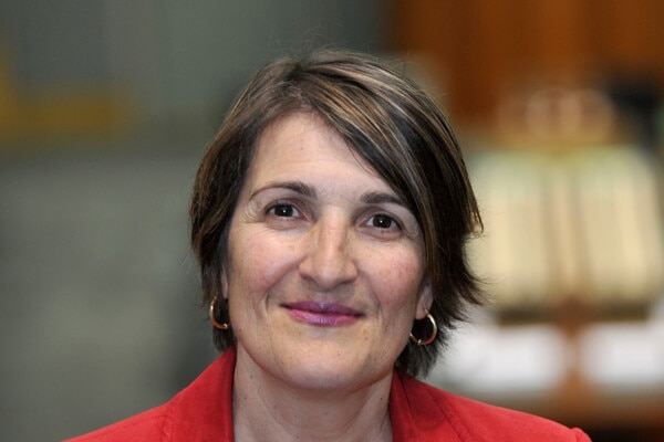 Labor member for Calwell, Maria Vamvakinou with a blurred background.