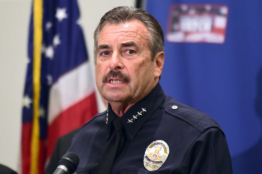 Los Angeles police chief Charlie Beck