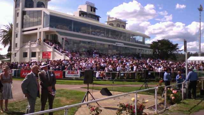The grandstand at Launceston's Mowbray race course