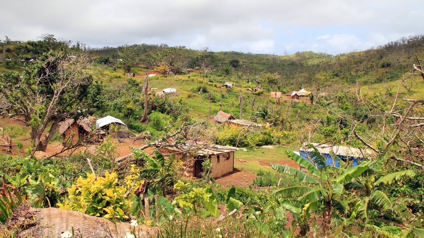 Damage from Cyclone Pam on Tanna